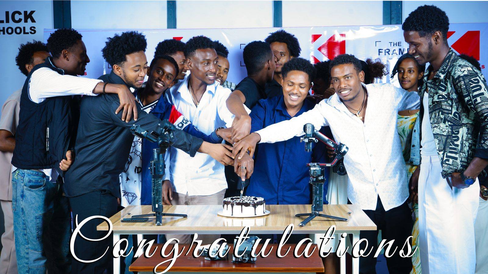 Klick Schools 2026 graduates celebrating in Addis Ababa